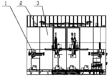 Flexible screw claw tool, visual guidance covering device and covering method