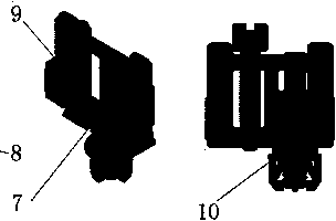 Flexible screw claw tool, visual guidance covering device and covering method