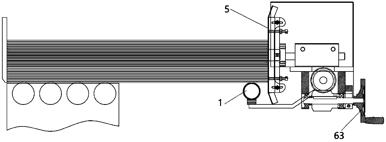 Rear paper arranging device mechanism of paper feeding part of die cutting machine