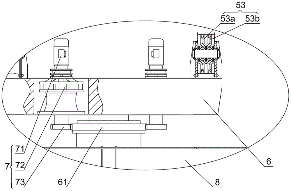 Rotating lifting appliance for crane