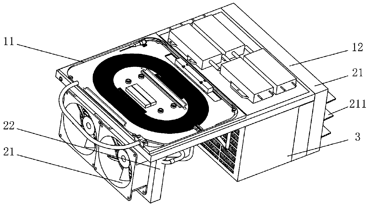 Composite heat dissipation water-cooling-free laser