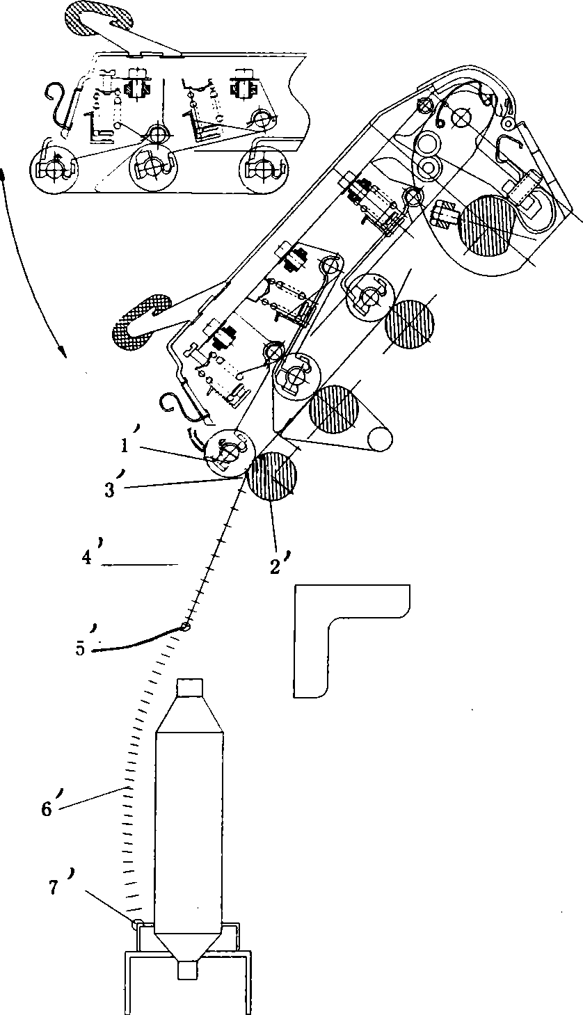 Self-paralleling front rubber roll apparatus