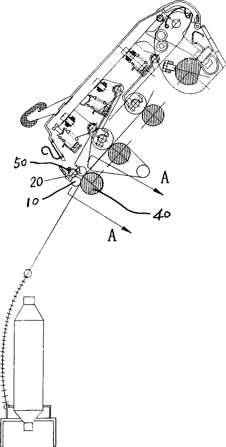 Self-paralleling front rubber roll apparatus