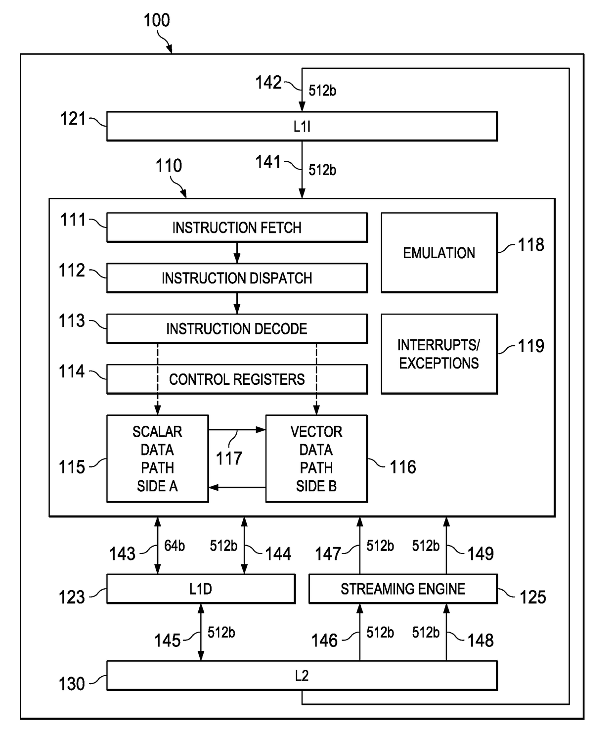 Streaming engine with stream metadata saving for context switching