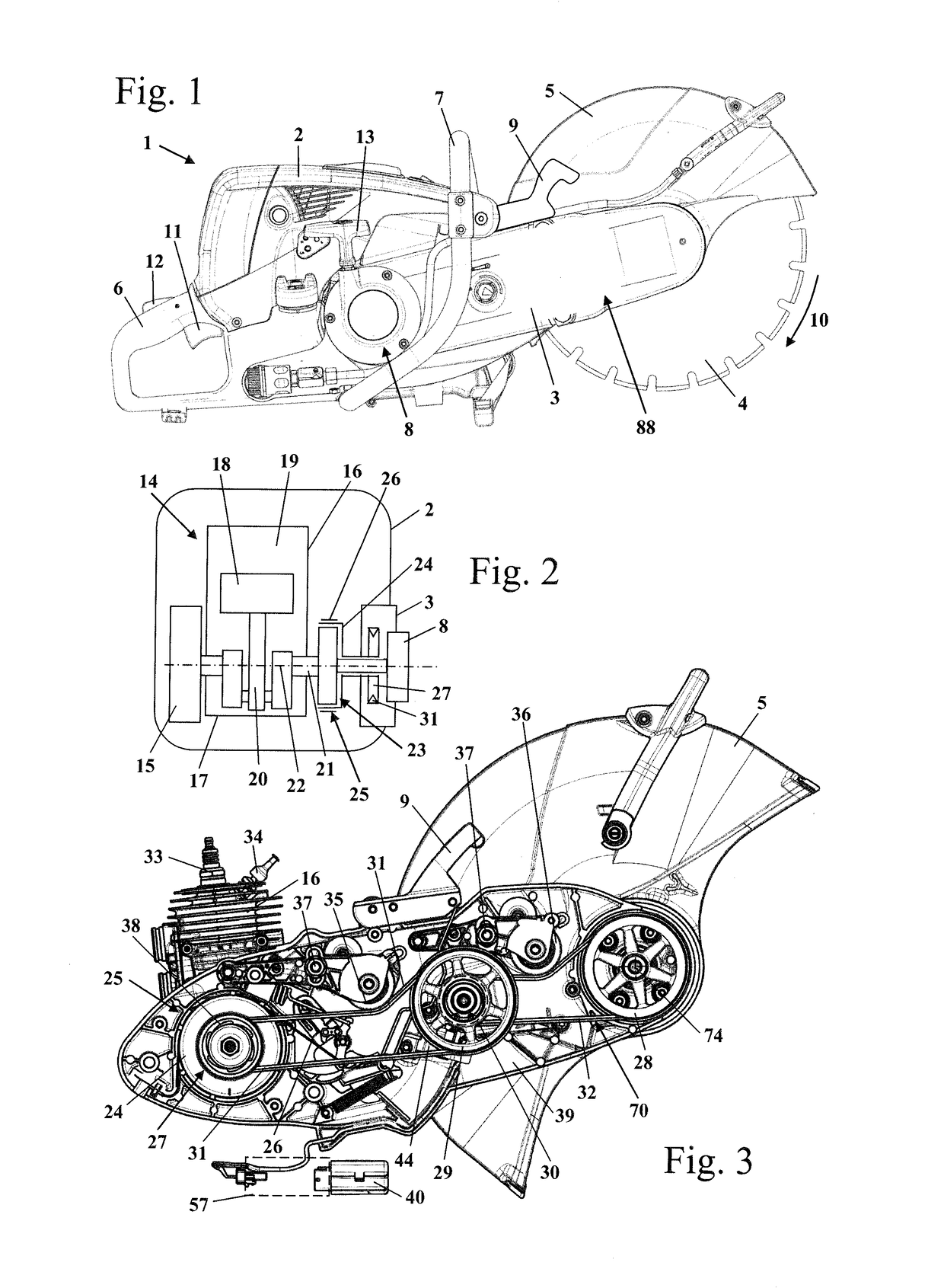 Handheld work apparatus