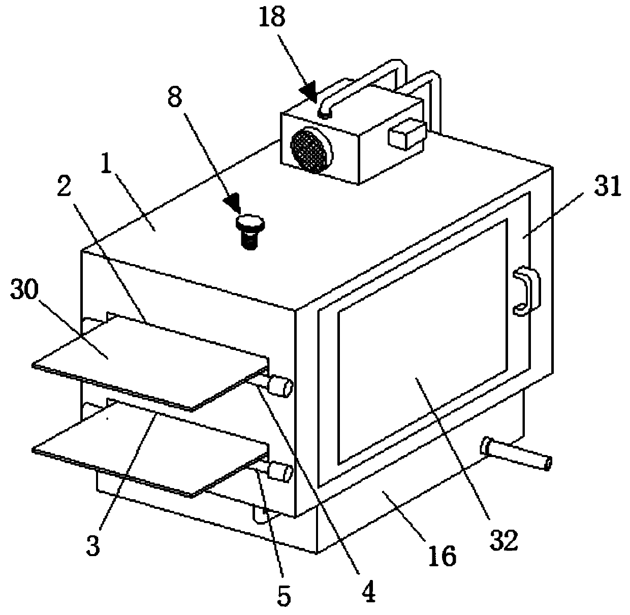 Rapid dewatering device for printing and dyeing processing