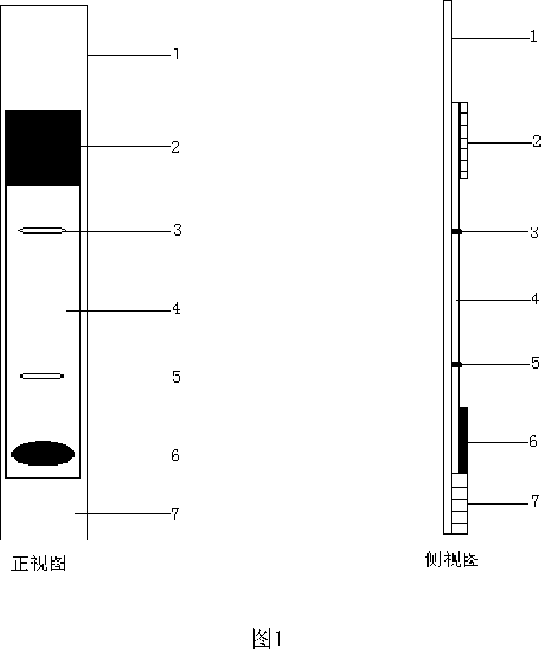 Colloid selenium test paper of semi-quantitative determination oxidized low density lipoprotein