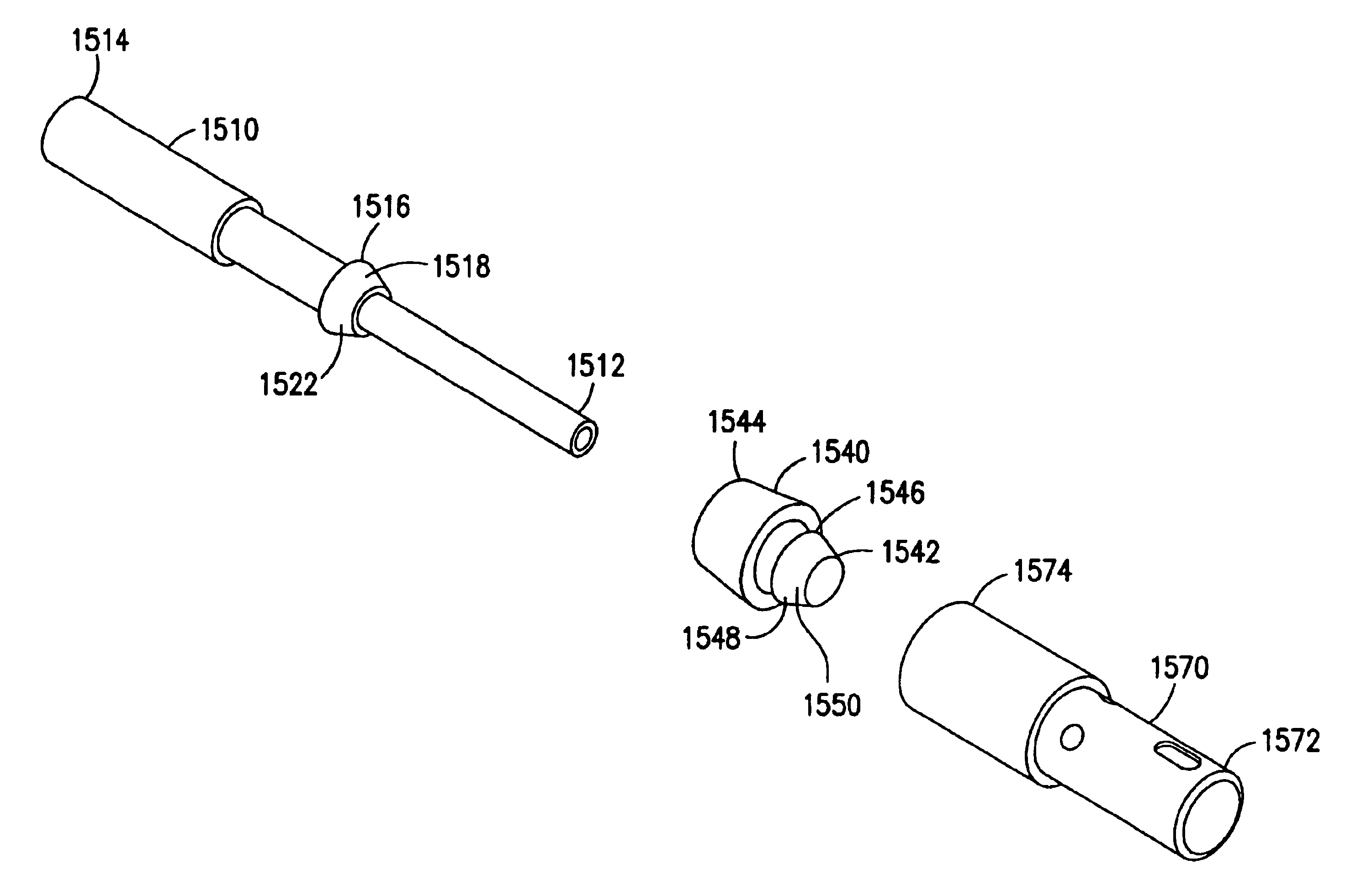 Extendable and retractable lead having a snap-fit terminal connector