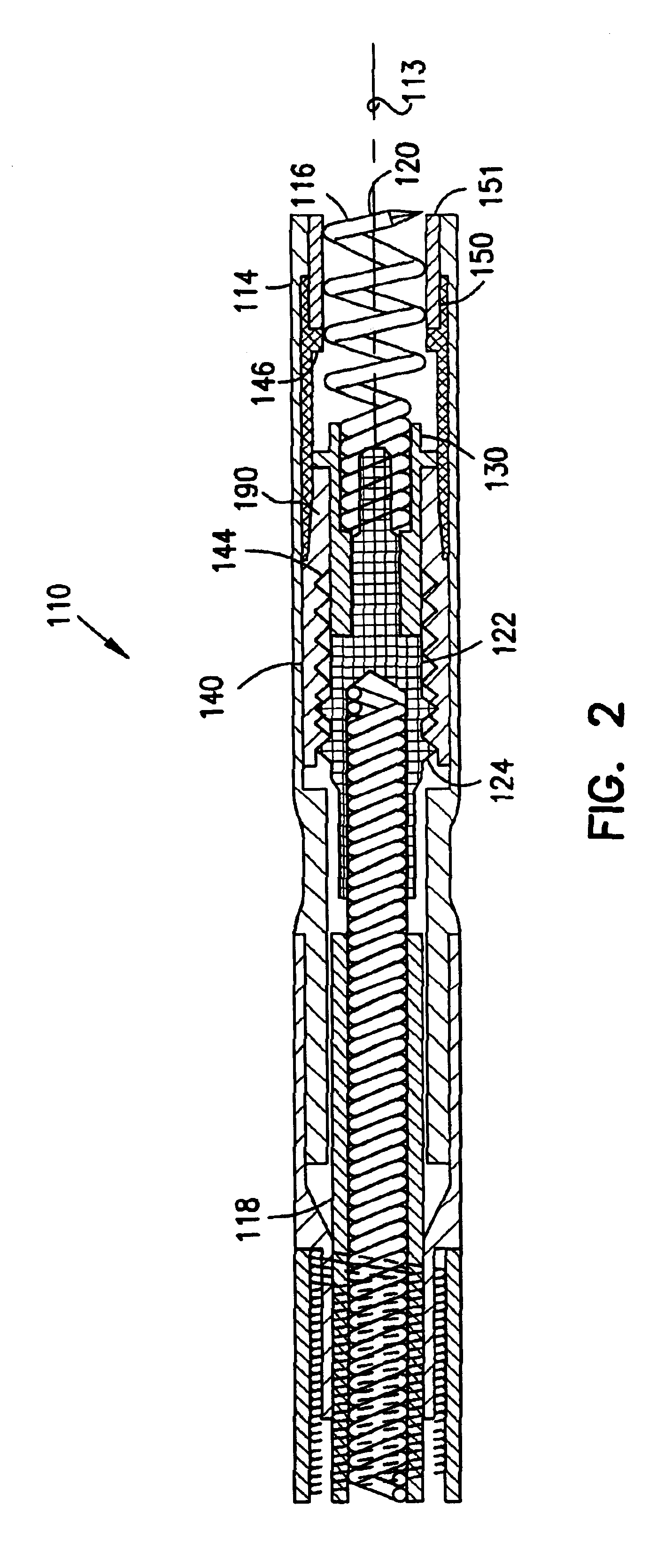 Extendable and retractable lead having a snap-fit terminal connector