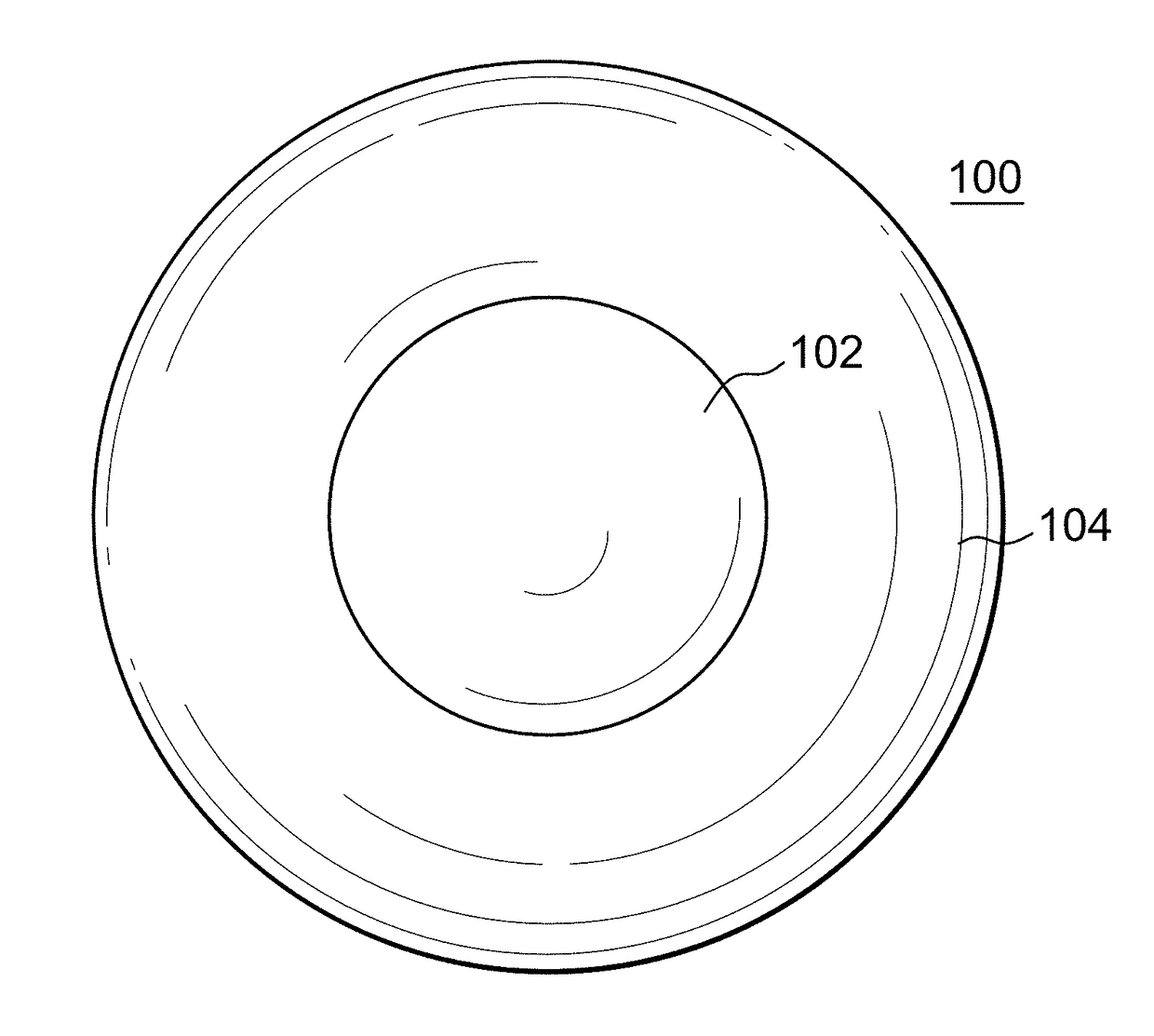 Contact lens with multi-layered pattern