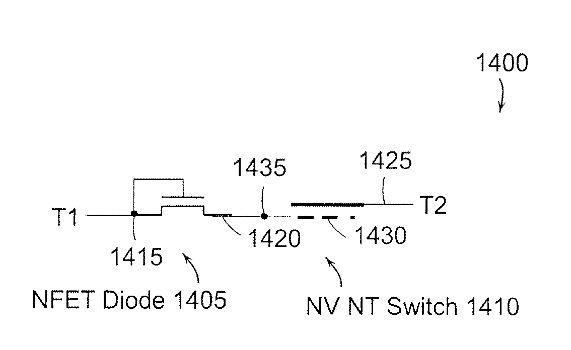 Nonvolatile nanotube diodes and nonvolatile nanotube blocks and systems using same and methods of making same