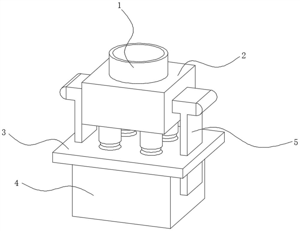 Fine positioning plastic mould base and fine positioning method