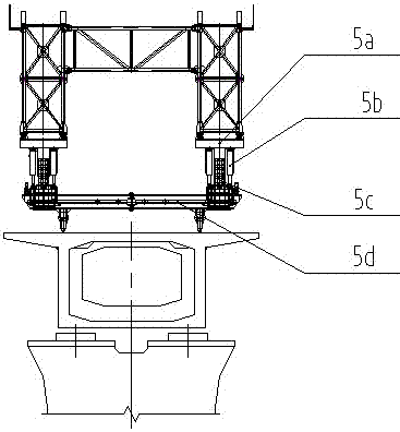 Bridge erecting machine for precast segmental beam span by span construction and construction method thereof