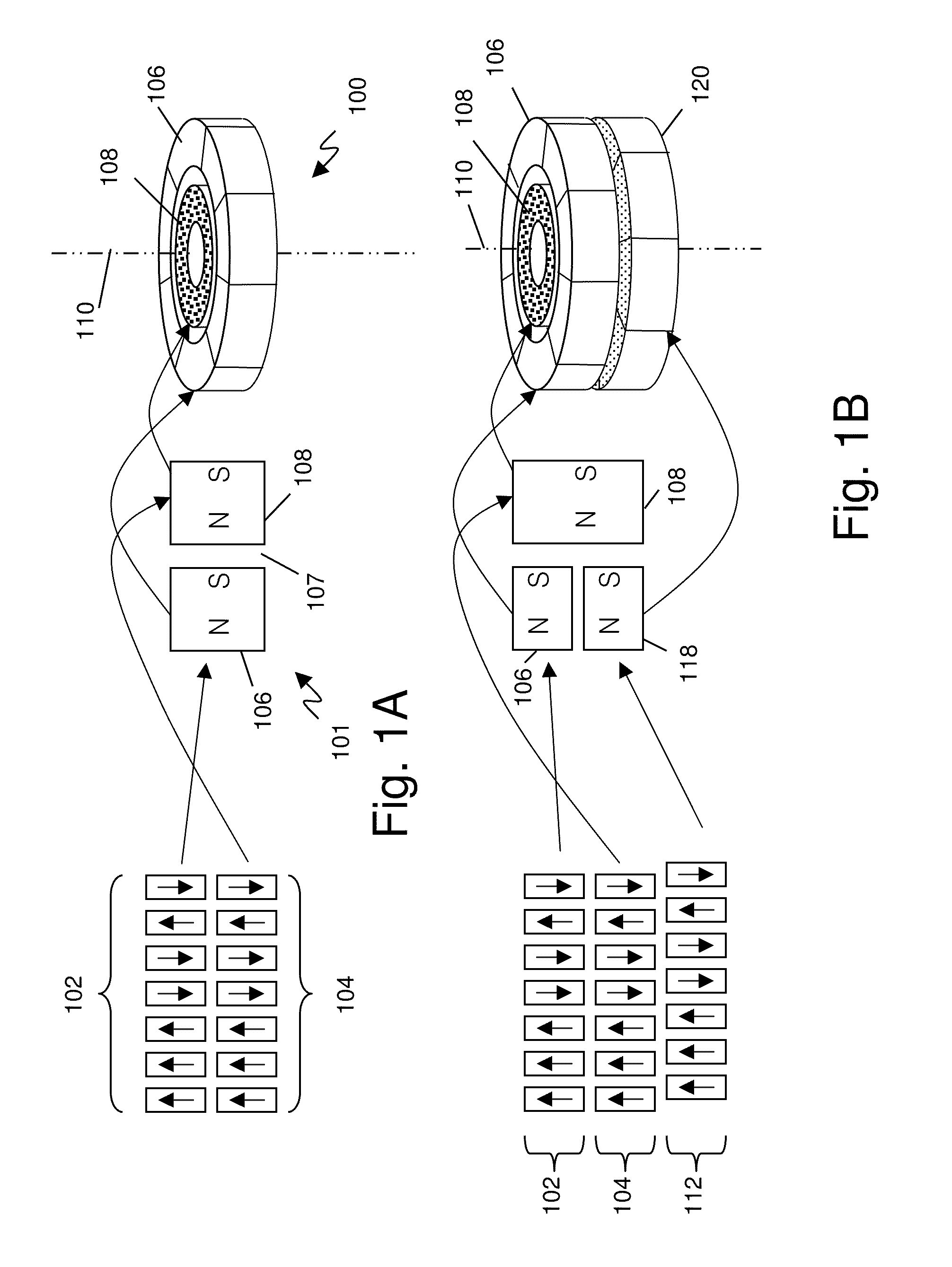 Stepping motor with a coded pole pattern