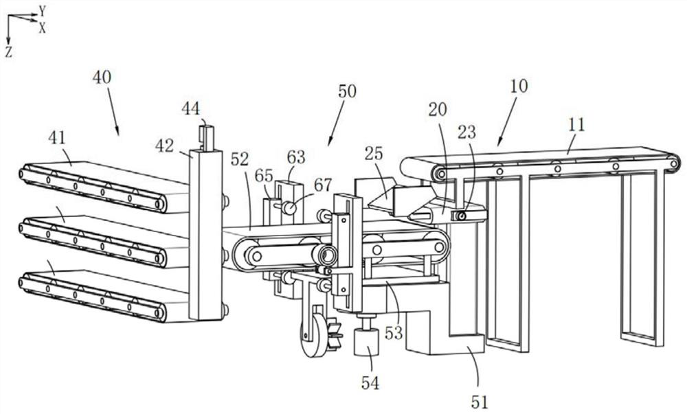 Efficient conveying device for automatic assembly line