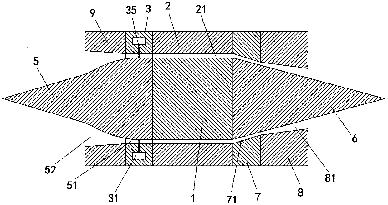 Variable-thrust continuous detonation suction type engine and aircraft