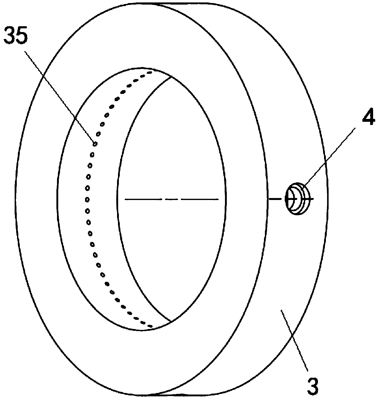 Variable-thrust continuous detonation suction type engine and aircraft