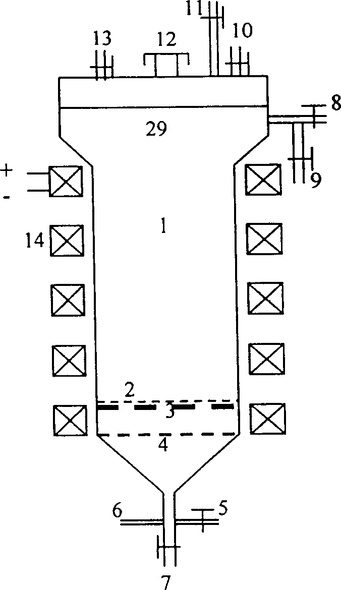 Method for culturing anchorage dependent animal cell to produce virus by using magnetic stable fluidized bed