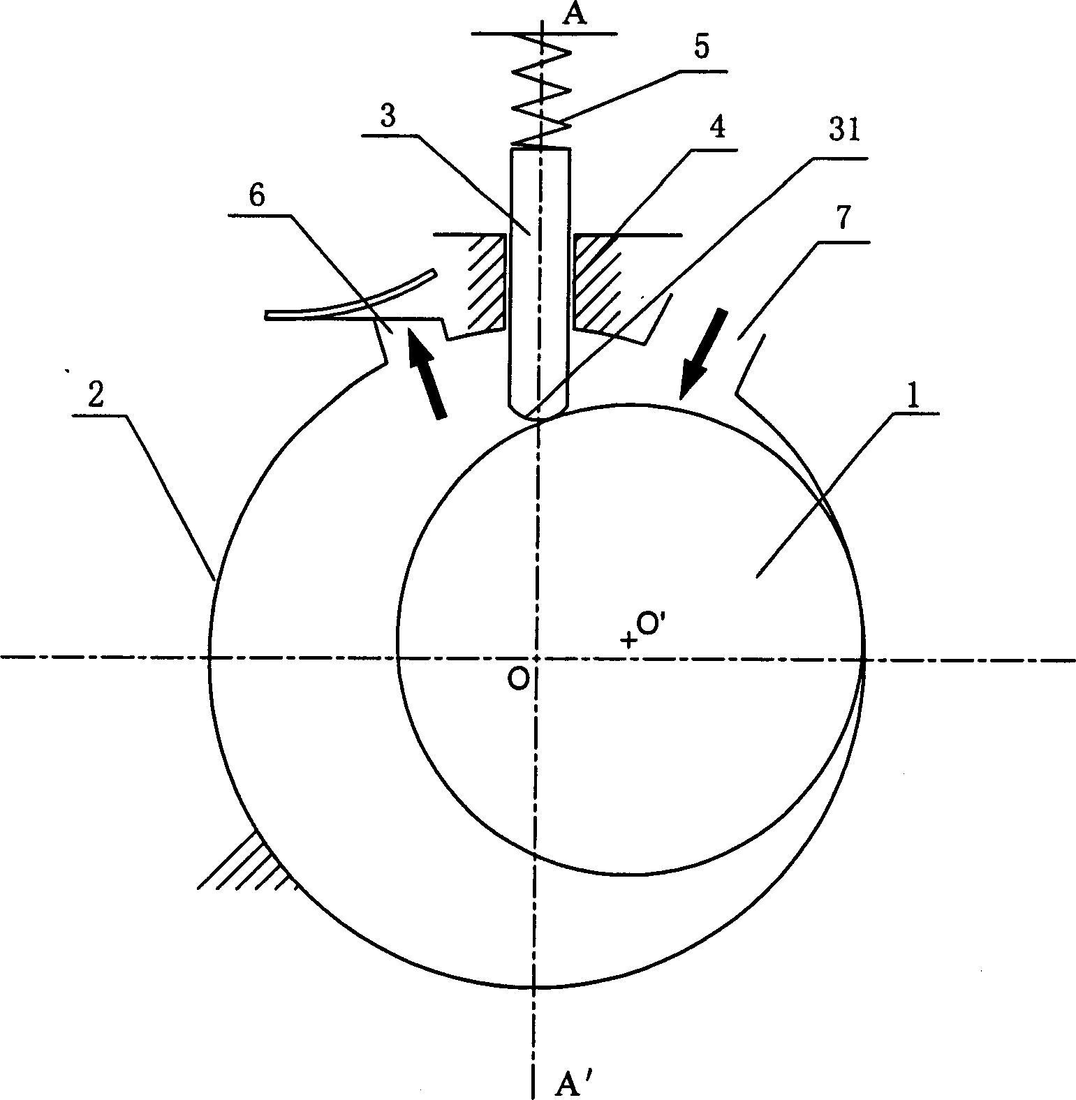 Slip-sheet for rotary compressor