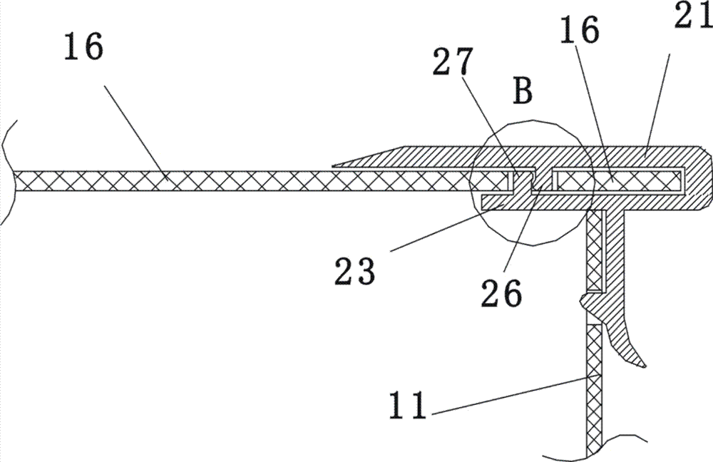 Box cover fastening structure