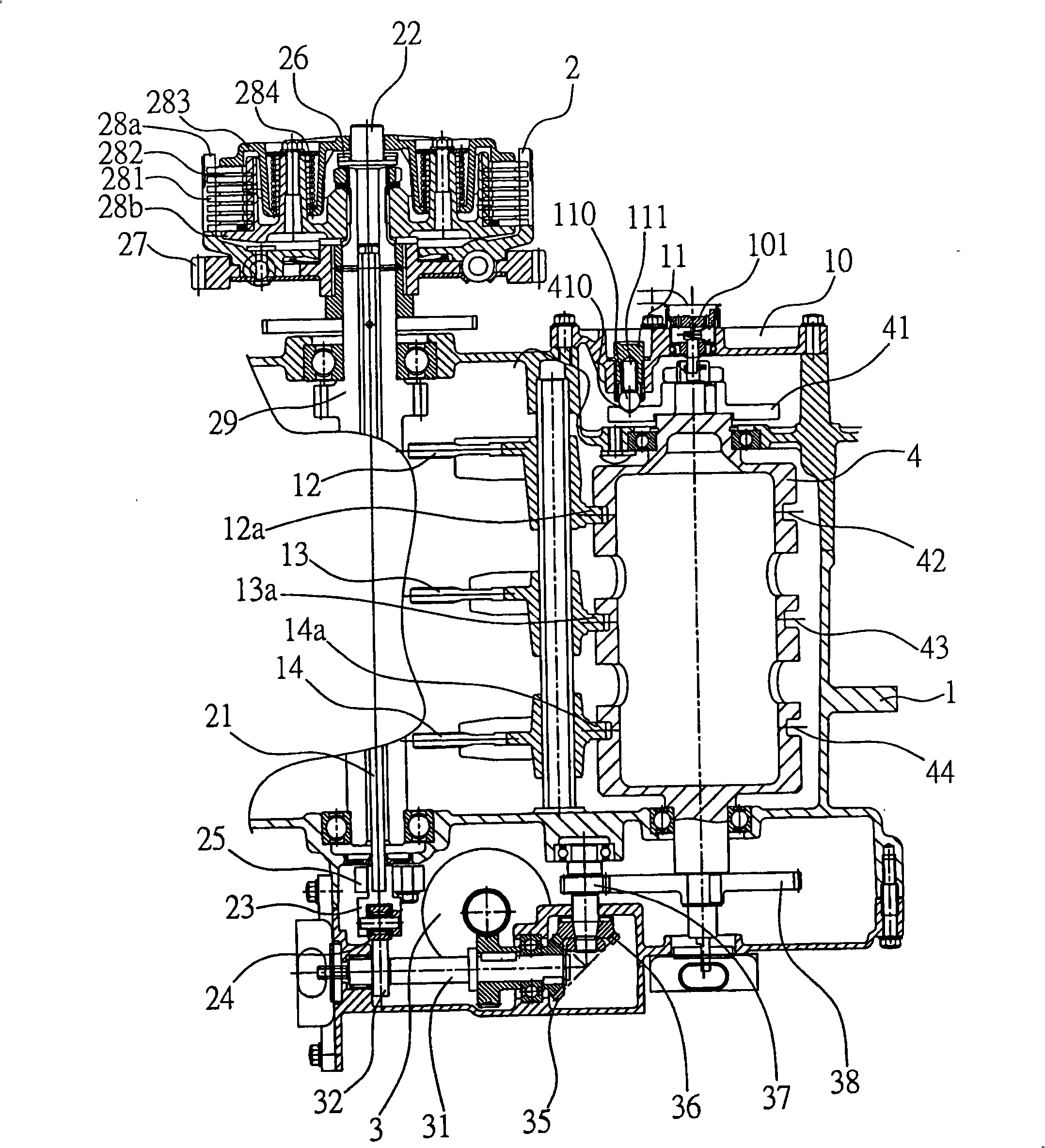 Vehicle gear mechanism