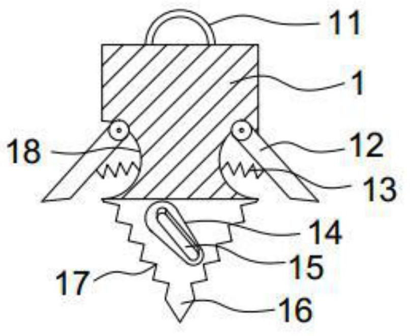 A pull-type layered artificial flexible floating fish reef