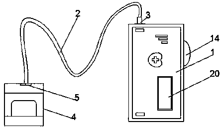 Detection alarming device for heart failure and hypertension of coronary heart diseases