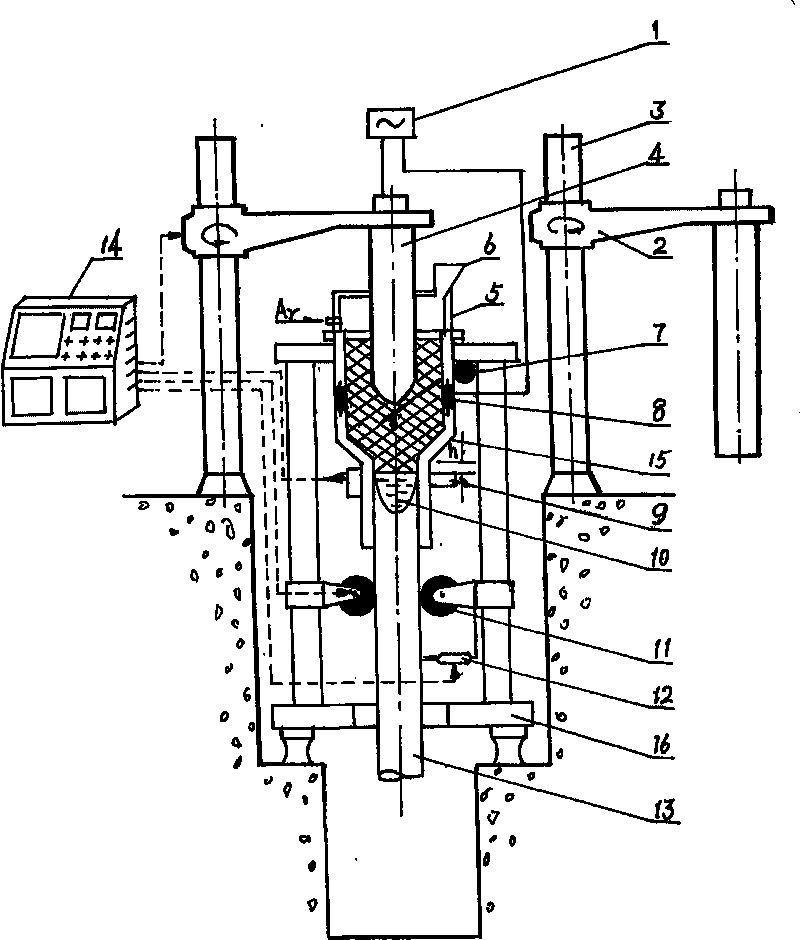 Protective atmosphere electro-slag continuous casting furnace