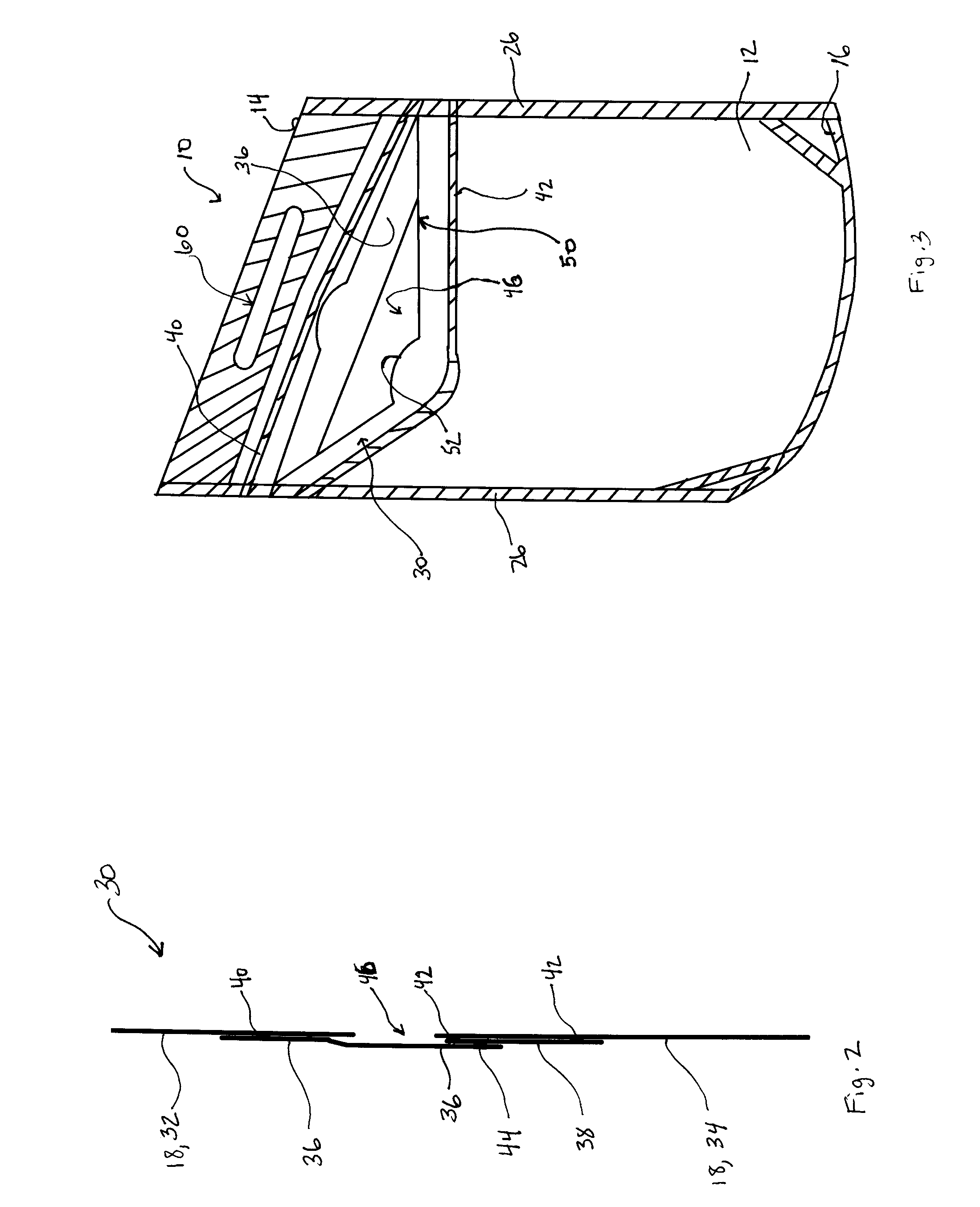 Package with releasable film access opening