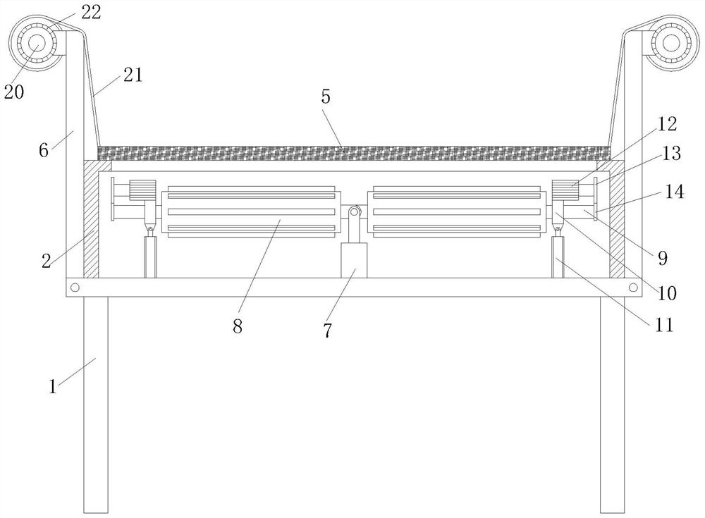 Pressure sore prevention body displacement device for sickbed