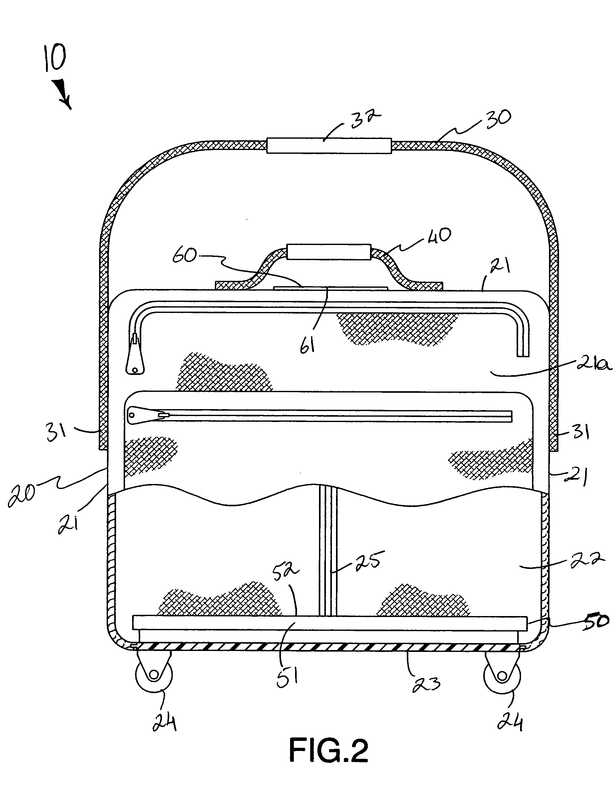 Combined suitcase and weighing scale