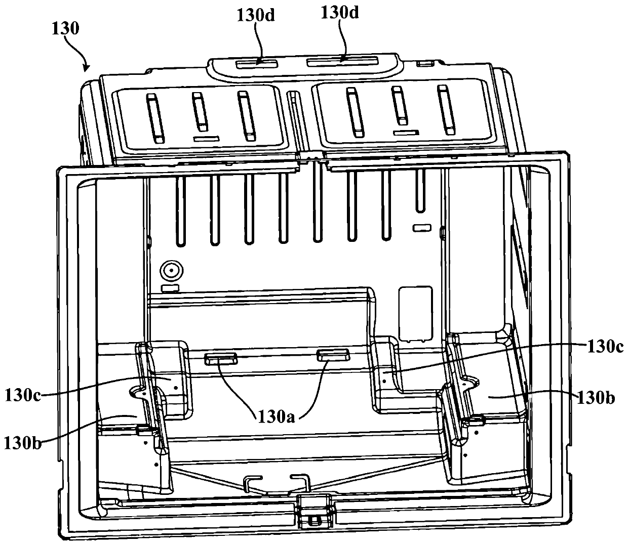 Refrigerator with volute centrifugal fan