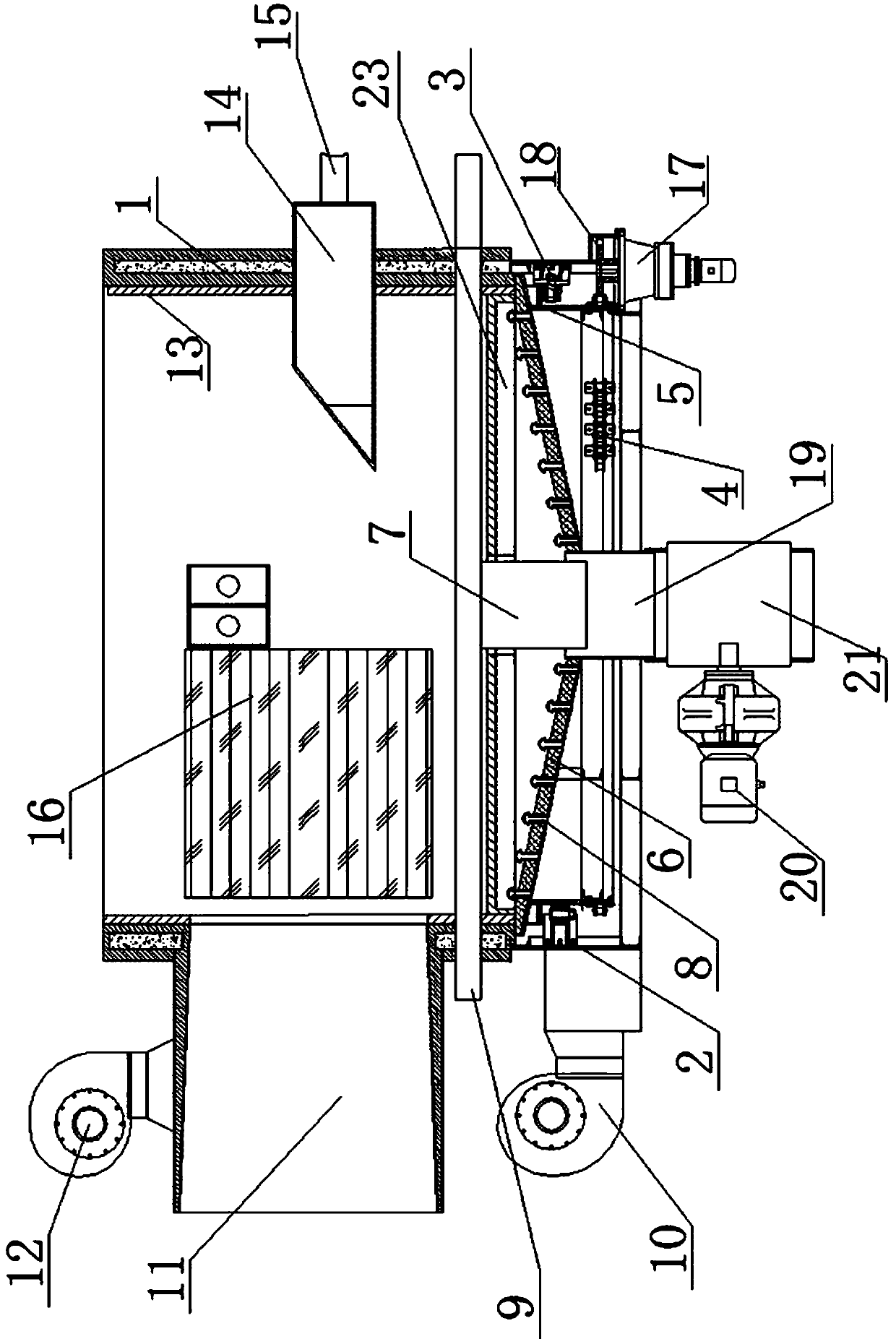 Straw boiler capable of removing coke in the furnace body