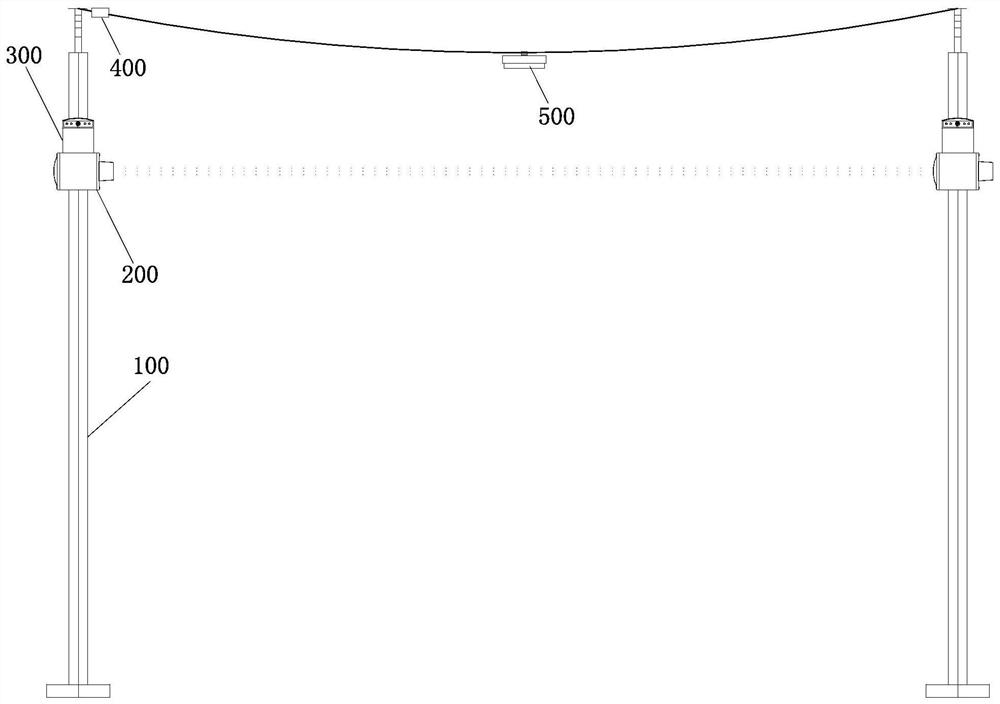 Device for preventing external damage of power transmission line cable