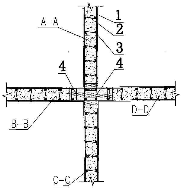 Assembly-type concrete shear wall structure system buckled and anchored through ring ribs