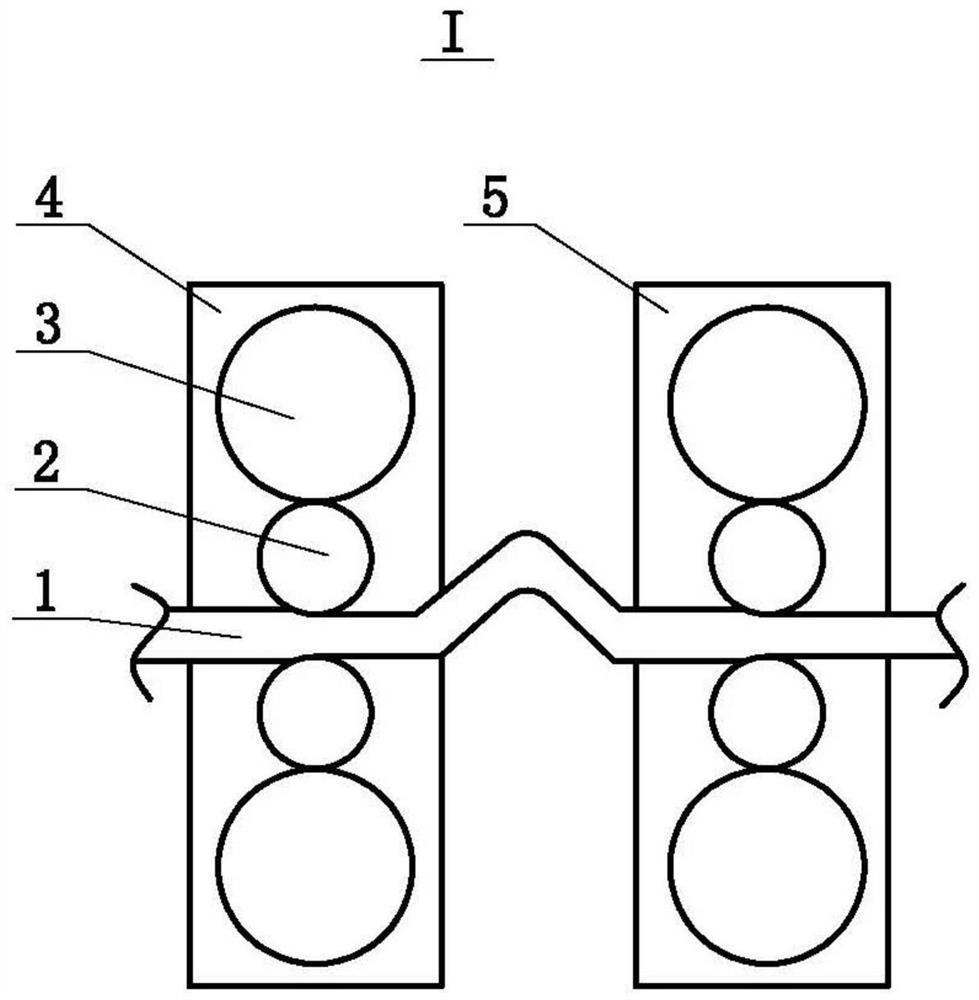 A method for preventing roll marks from producing medium-high carbon hot-rolled strip steel