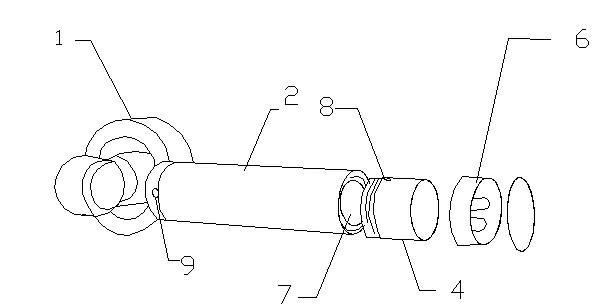 Door lock handle with illuminating function