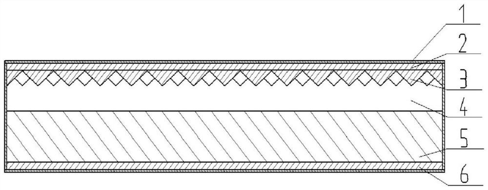 Composite armor structure with inverted cone, manufacturing method and mounting method