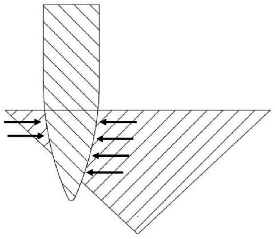 Composite armor structure with inverted cone, manufacturing method and mounting method