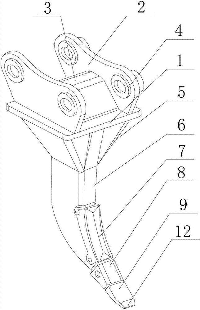 Excavator bucket hook