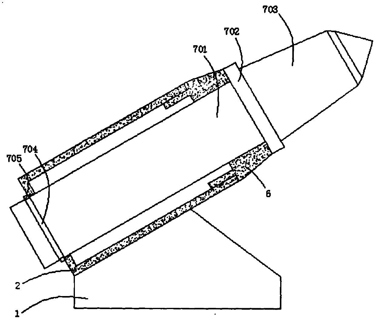 Cantilever type heading machine for coal mining