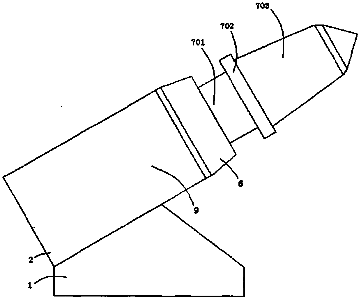 Cantilever type heading machine for coal mining