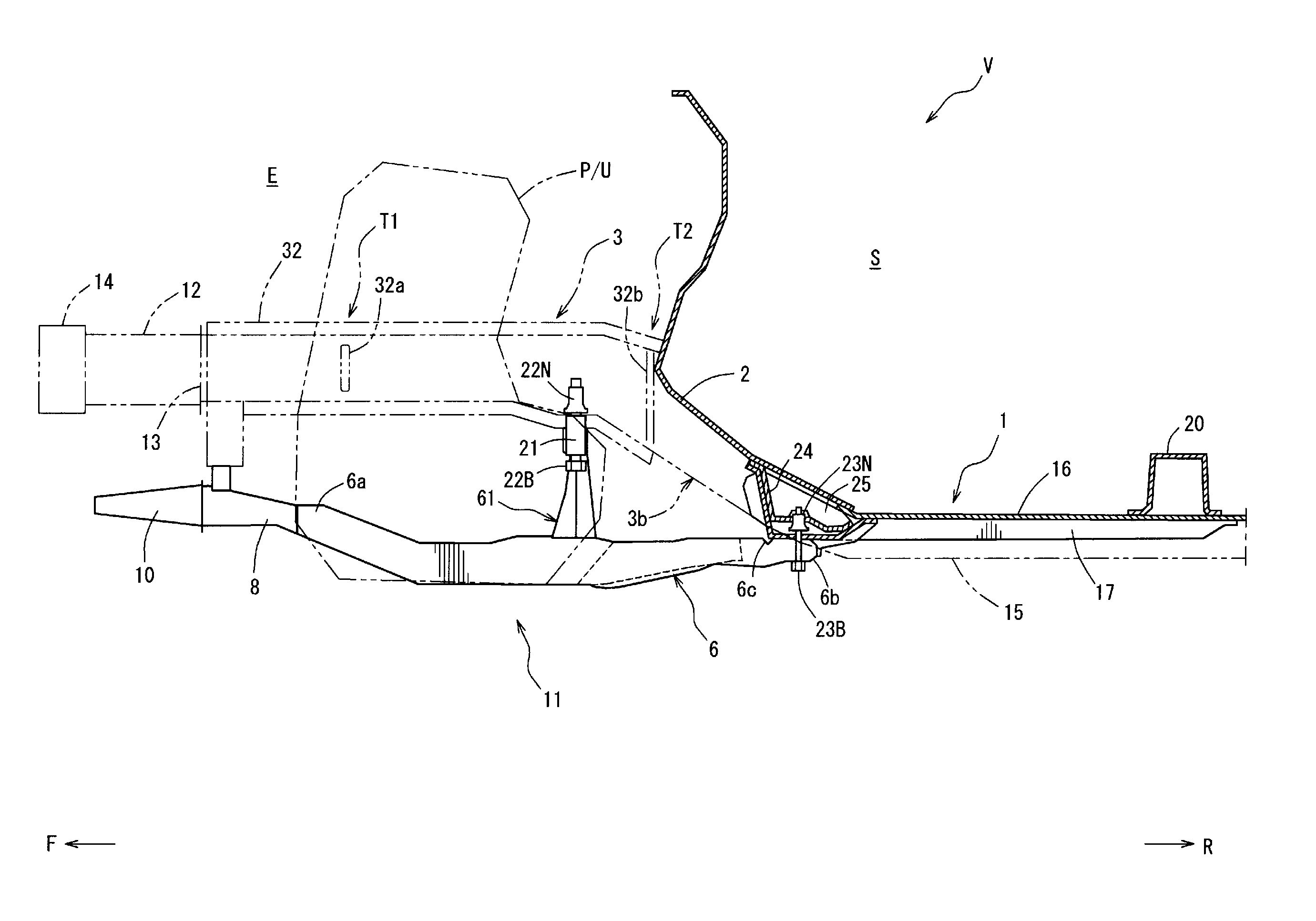 Lower structure of automotive vehicle