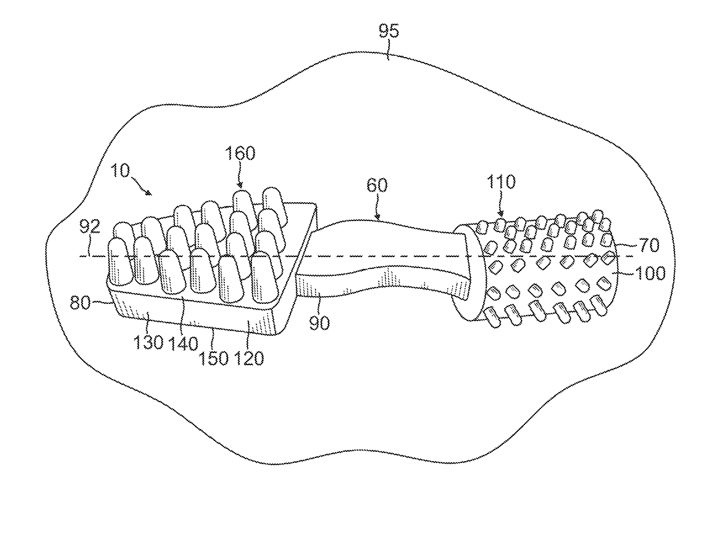 Edible animal chew and method of using the same