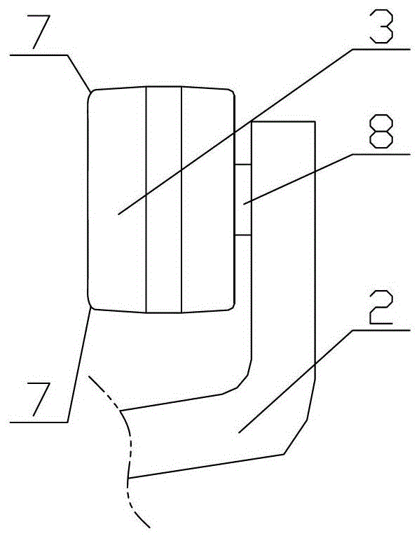 A self-aligning structure for guide rails of medical suspension bridges