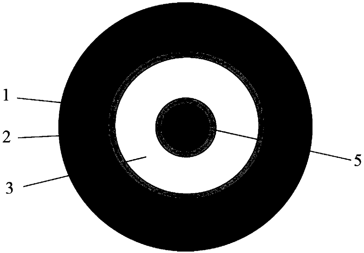 Annular shear type deflection electric acceleration sensor and laminated structure acceleration sensor