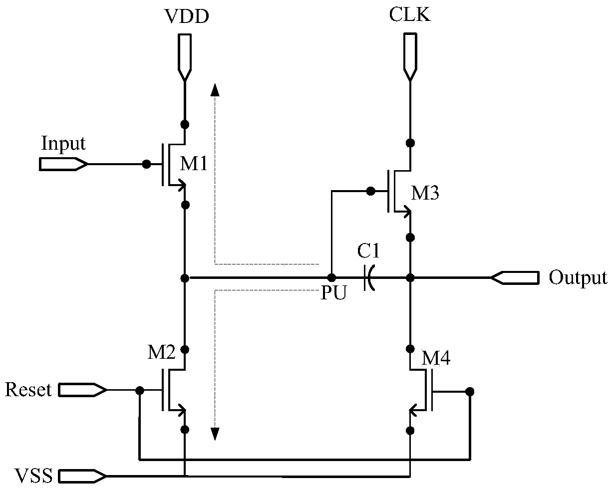 Shifting register, grid integration drive circuit and display screen