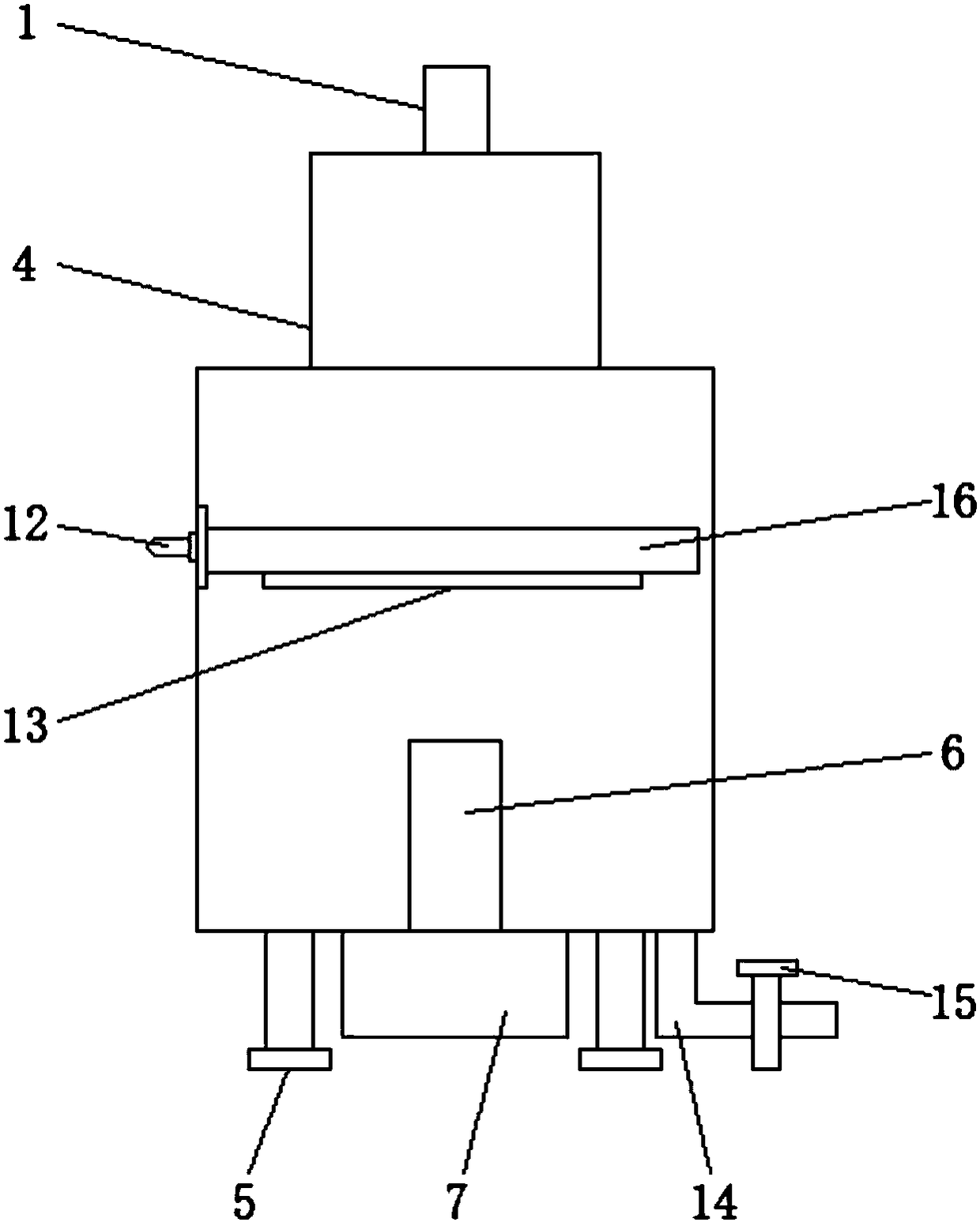 Environment-friendly collection and treatment device of kitchen swill