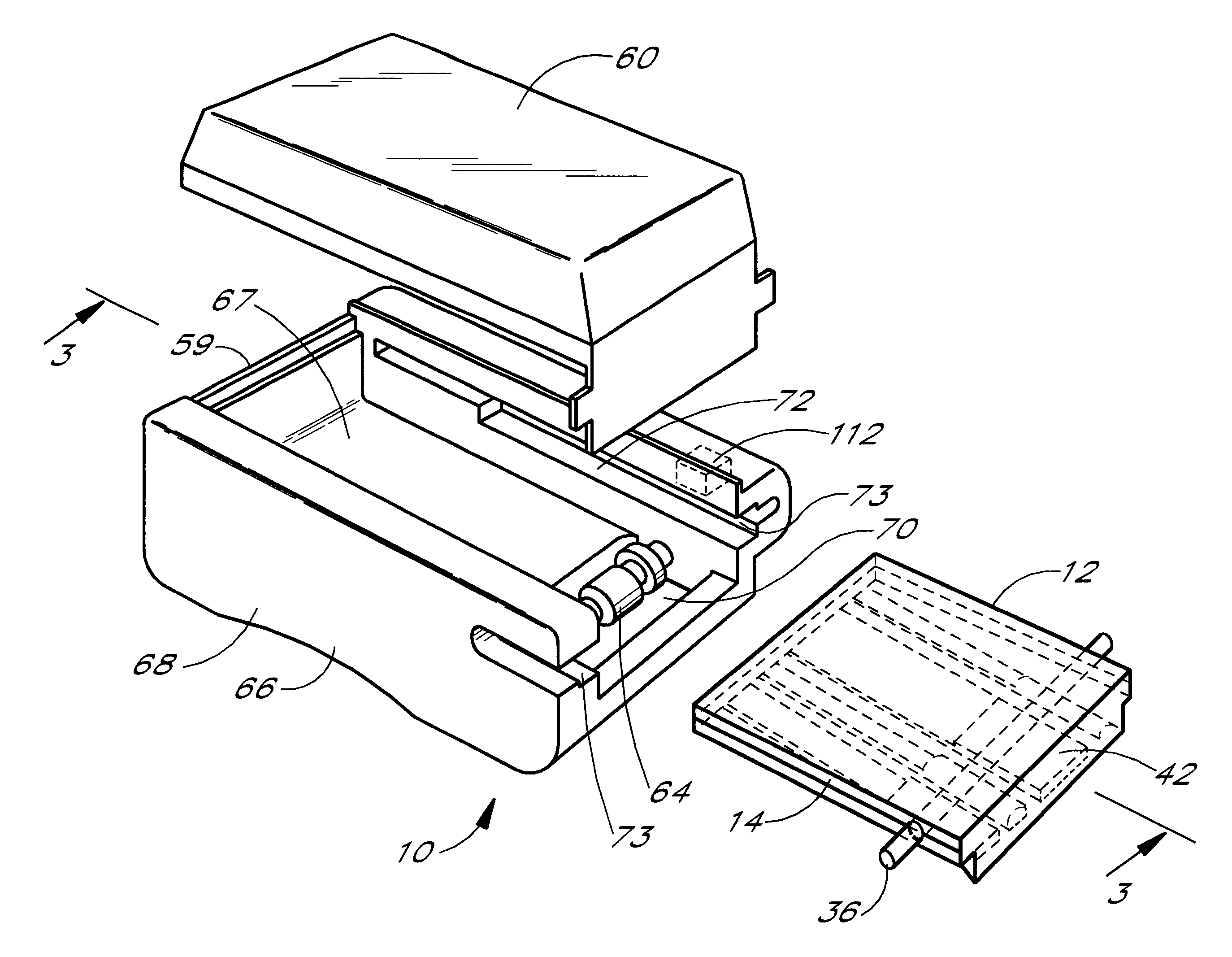 Infusion device with disposable elements