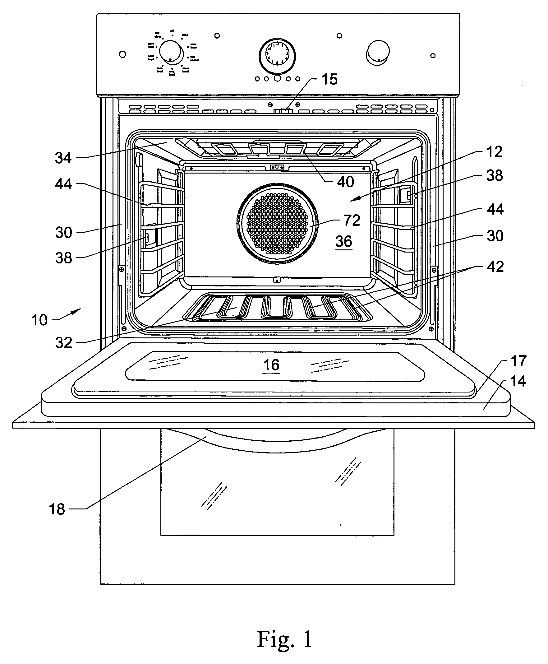 Multi-mode convection oven with flow control baffles